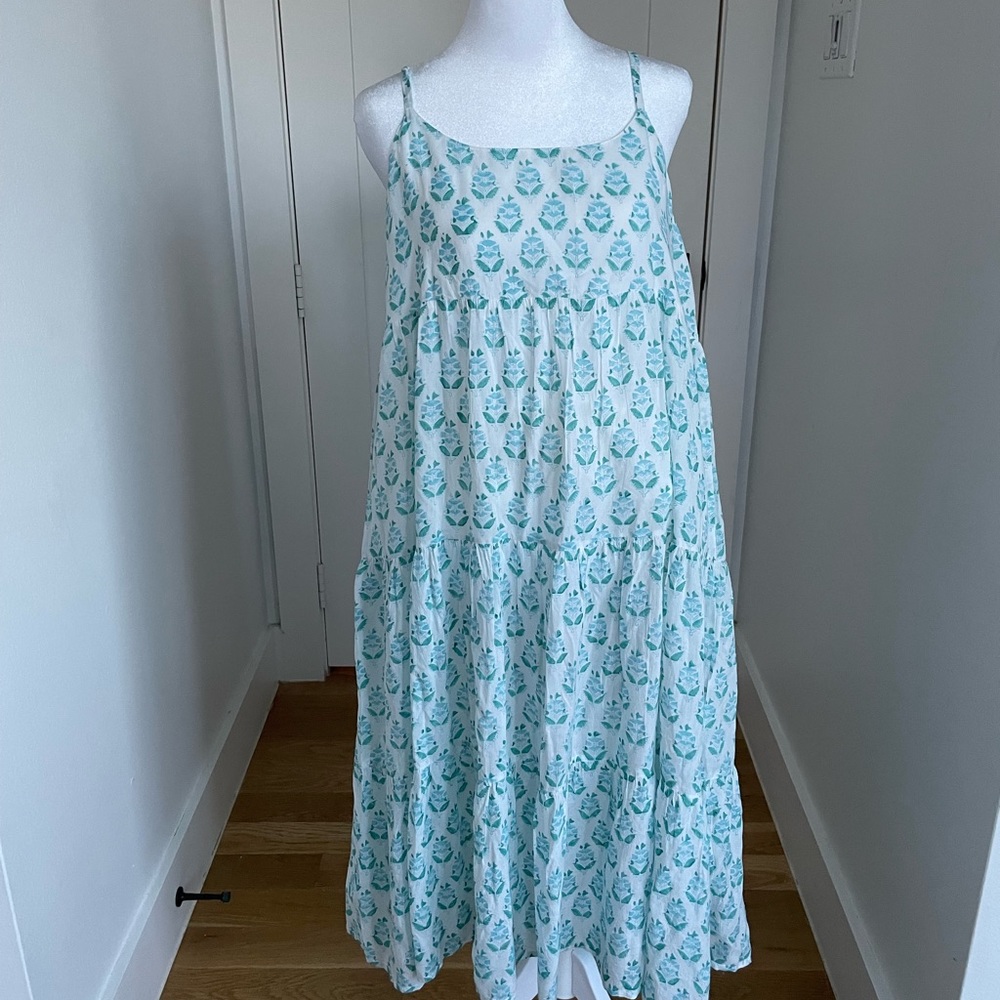 NWOT J Marie tiered midi dress | L
